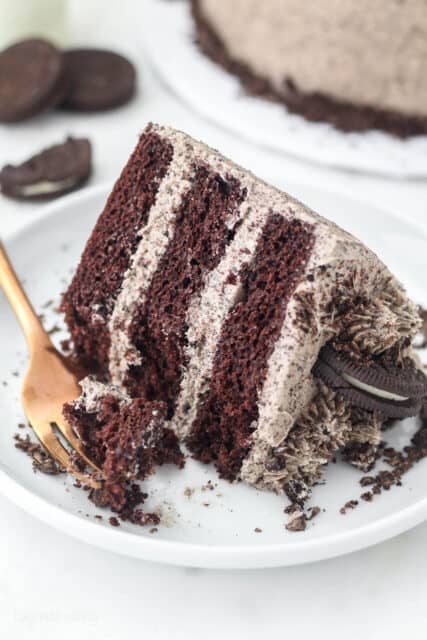 Oreo Chocolate Cake with Oreo Frosting | Beyond Frosting