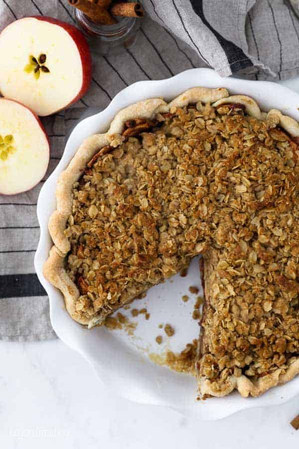 Easy Apple Crumble Pie (dutch Apple Pie) 