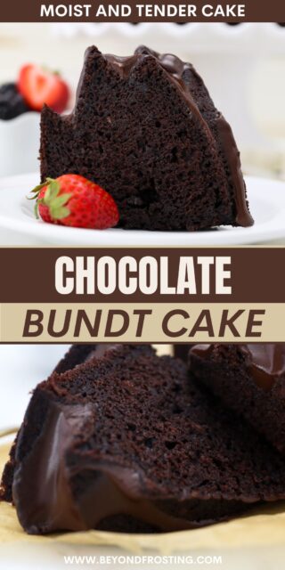 Pinterest title image for Chocolate Bundt Cake.