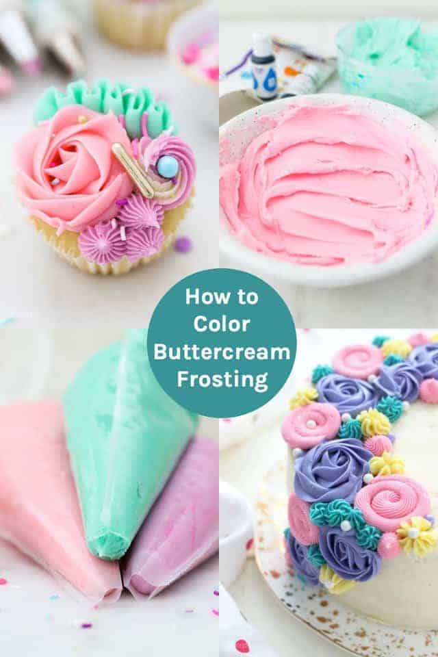 How to color buttercream frosting