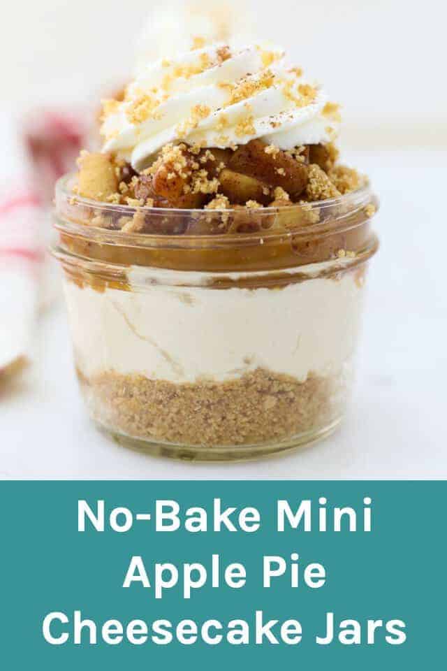 No Bake Mini Apple Pie Cheesecakes - Beyond Frosting