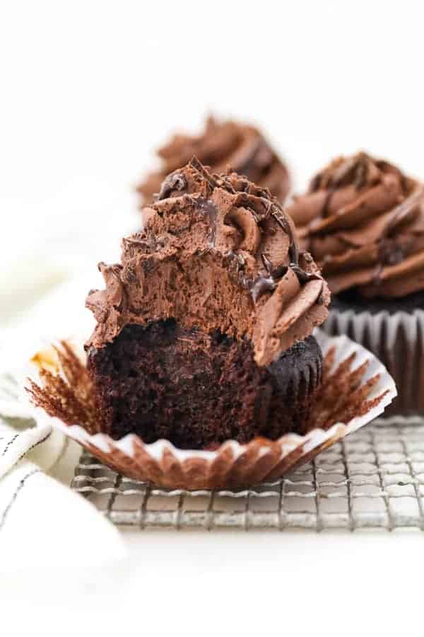 Photo of a Chocolate Filled Cupcake