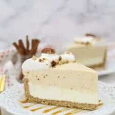 No Bake White Chocolate Pumpkin Mousse Cake-image