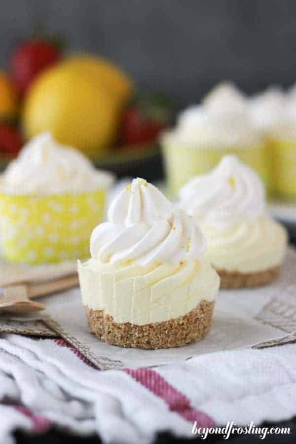 Skinny Lemon Mousse Pies