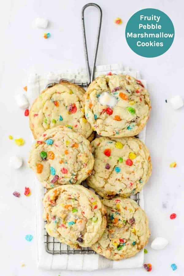 Fruity Pebble Marshmallow Cookies l Beyond Frosting