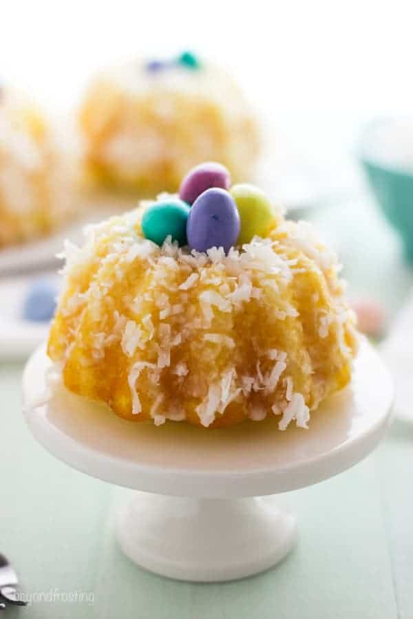 Mini Lemon Bundt Cakes with Lemon Icing - Wild Wild Whisk