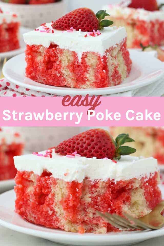 Strawberry Jello Poke Cake | Beyond Frosting