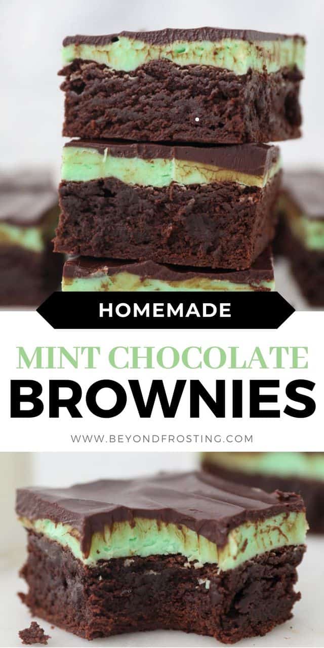 Homemade Mint Chocolate Brownie Recipe | Beyond Frosting
