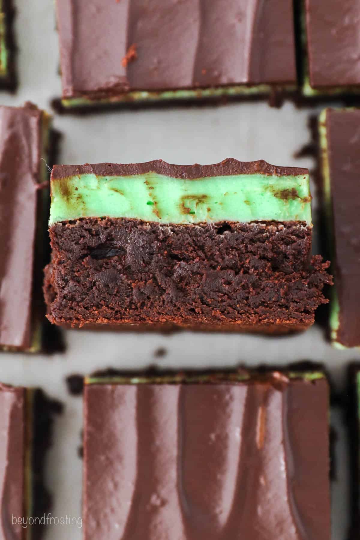 Fudgy Frosted Mint Brownies