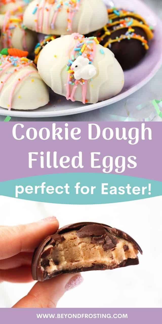 Cookie Dough Filled Easter Eggs - Beyond Frosting