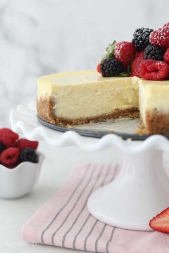 Creamy Homemade Cheesecake l Beyond Frosting