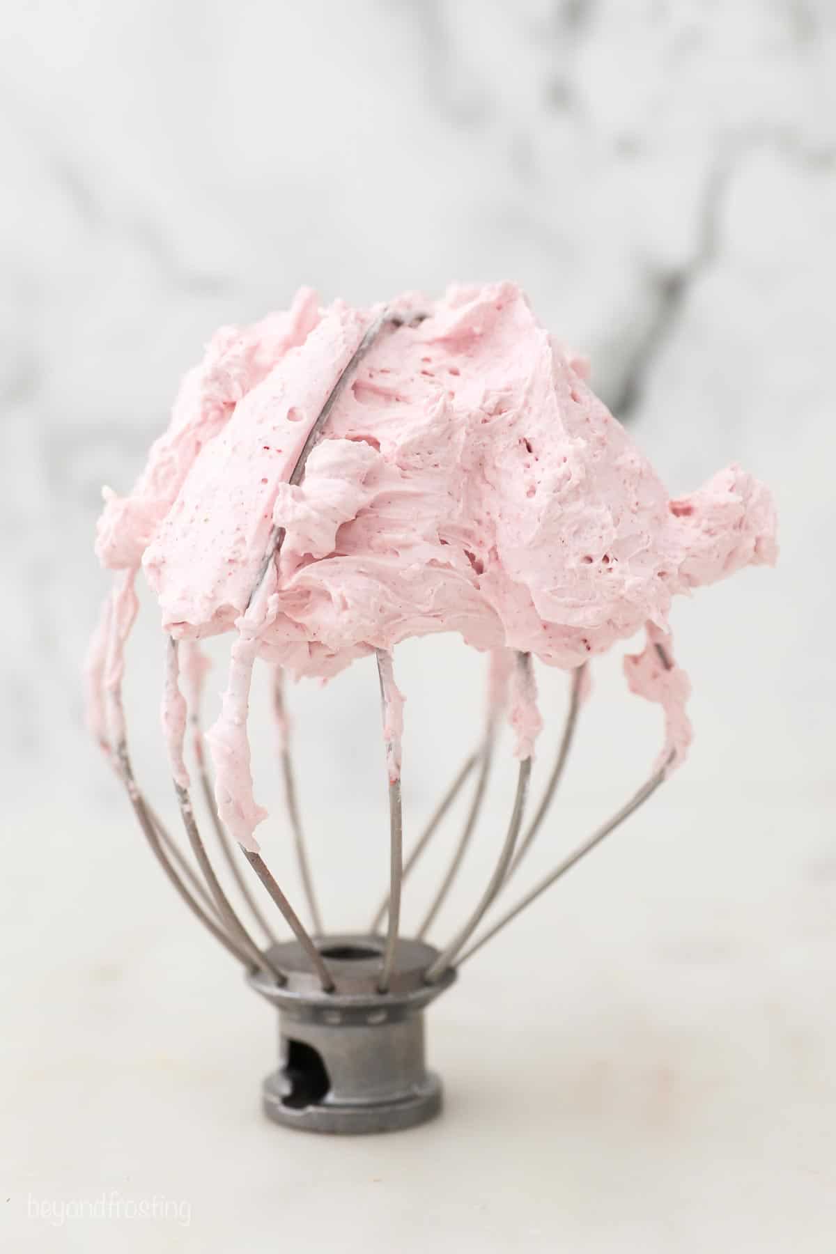 Easy Strawberry Whipped Cream | Beyond Frosting