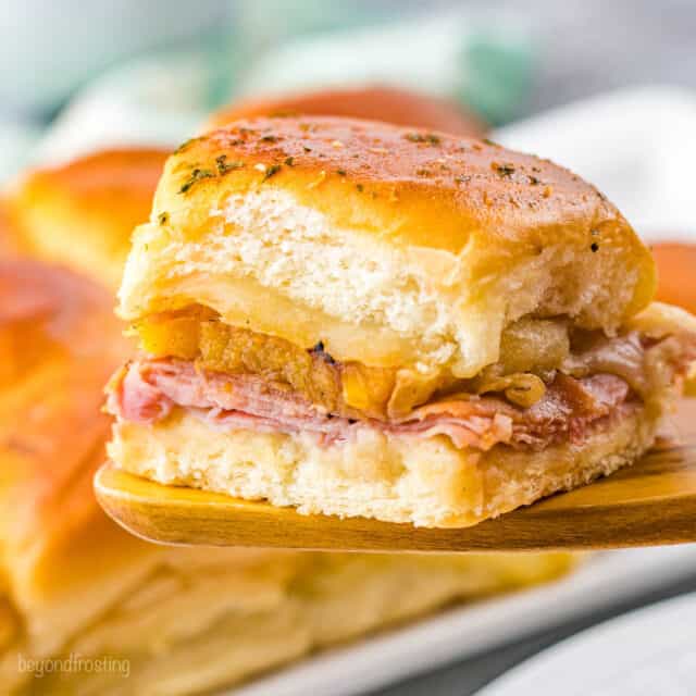 Easy Hawaiian Ham & Cheese Sliders Recipe | Beyond Frosting