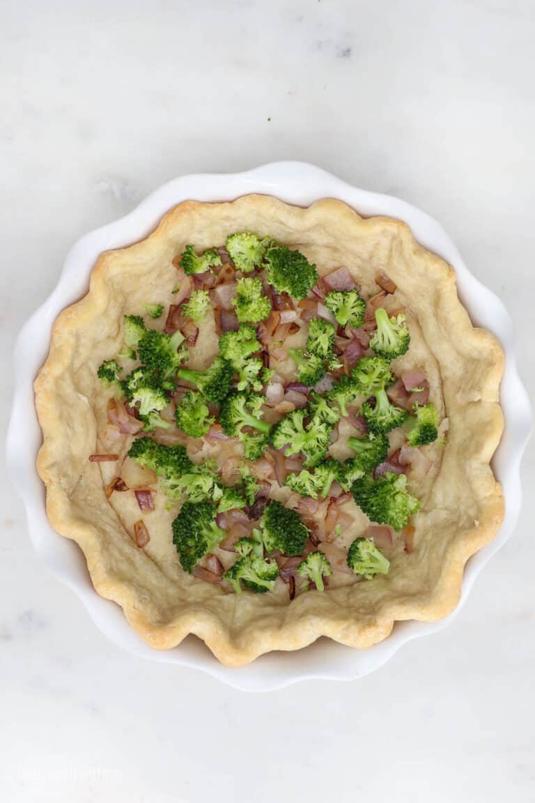 Cheesy Broccoli Bacon Breakfast Quiche | Beyond Frosting