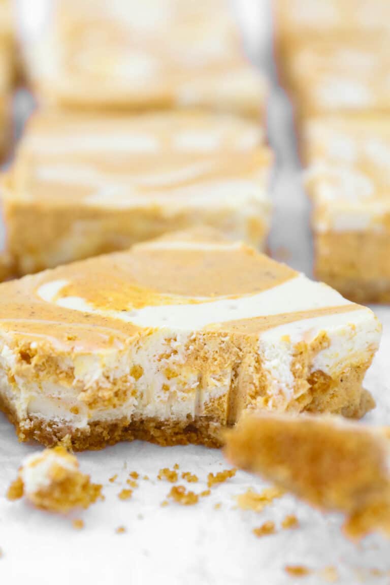 Pumpkin Cheesecake Bars | Beyond Frosting