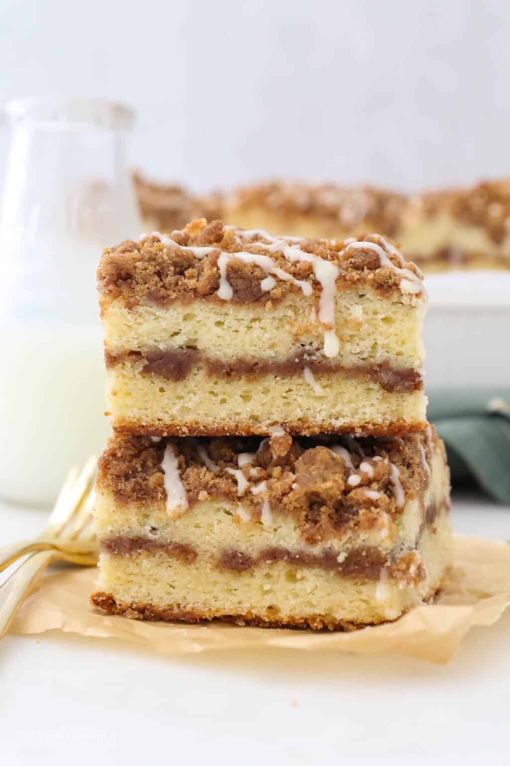 Easy Sour Cream Coffee Cake Recipe l Beyond Frosting