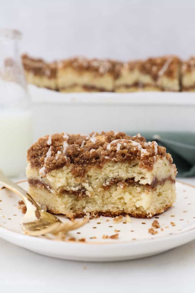 Easy Sour Cream Coffee Cake Recipe l Beyond Frosting