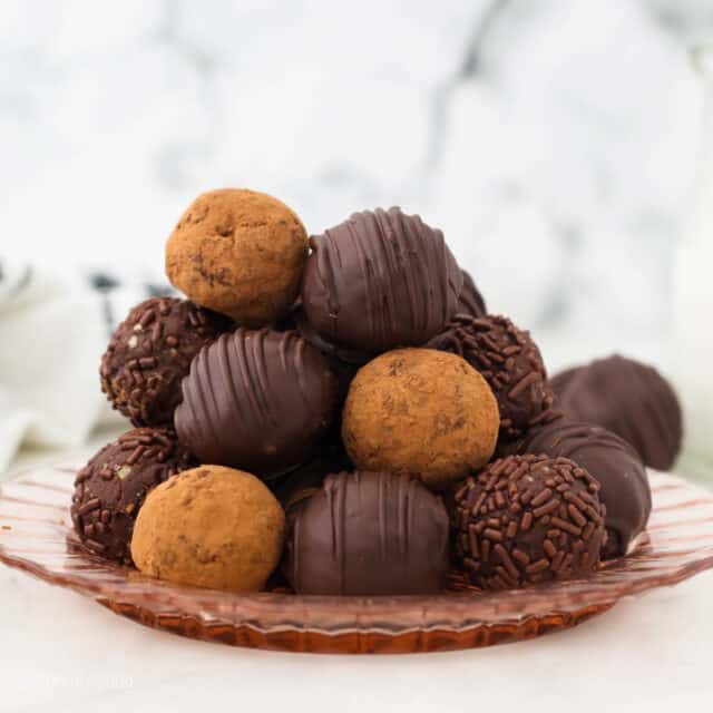 Chocolate Rum Balls with Walnuts | Beyond Frosting
