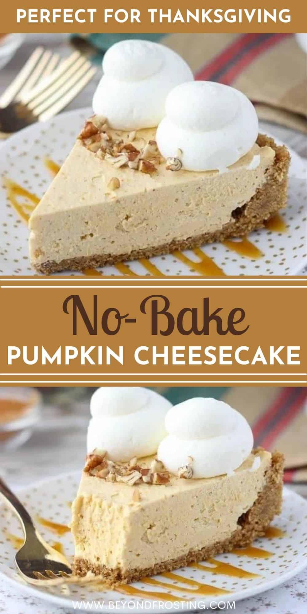 No Bake Pumpkin Mascarpone Cheesecake | Beyond Frosting