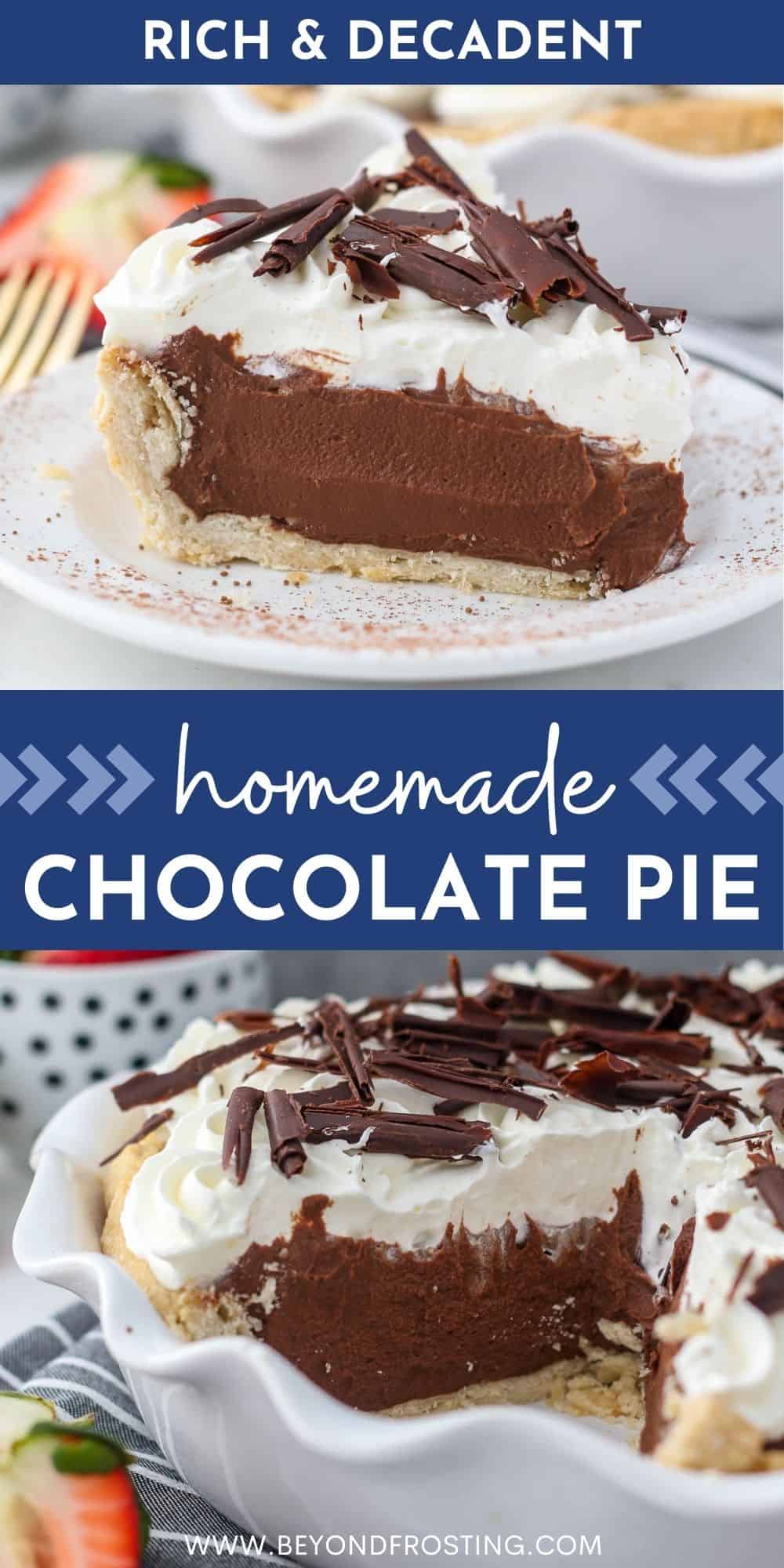 Old-fashioned Chocolate Pie Recipe 