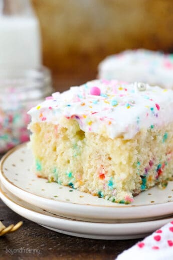 Funfetti Poke Cake | Beyond Frosting