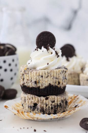 The Best Mini Oreo Cheesecakes | Beyond Frosting