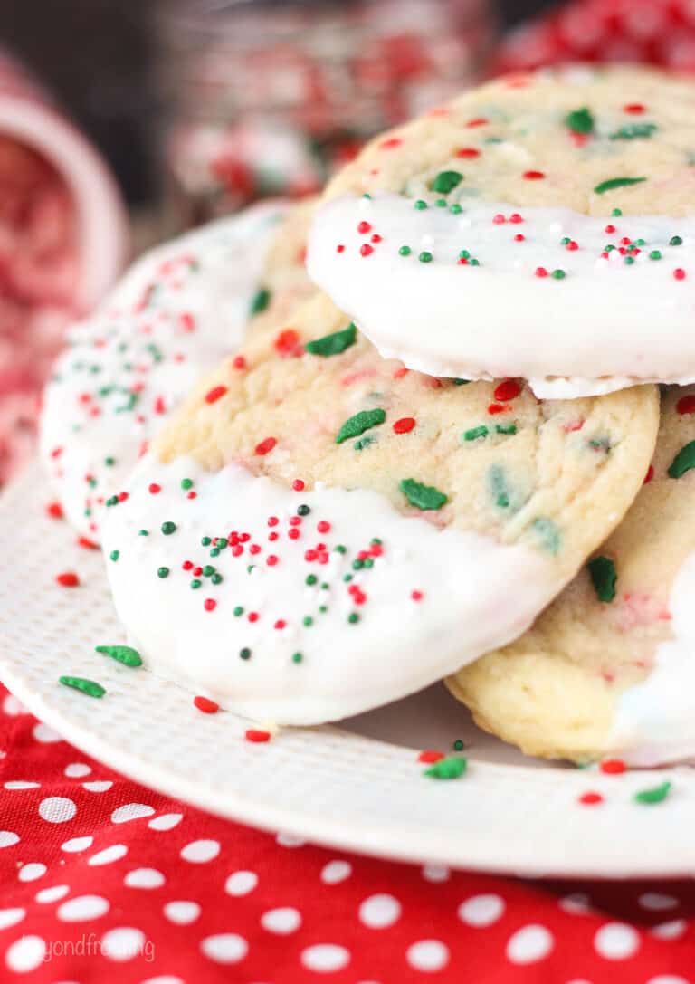 Peppermint Crunch Sugar Cookies | Beyond Frosting