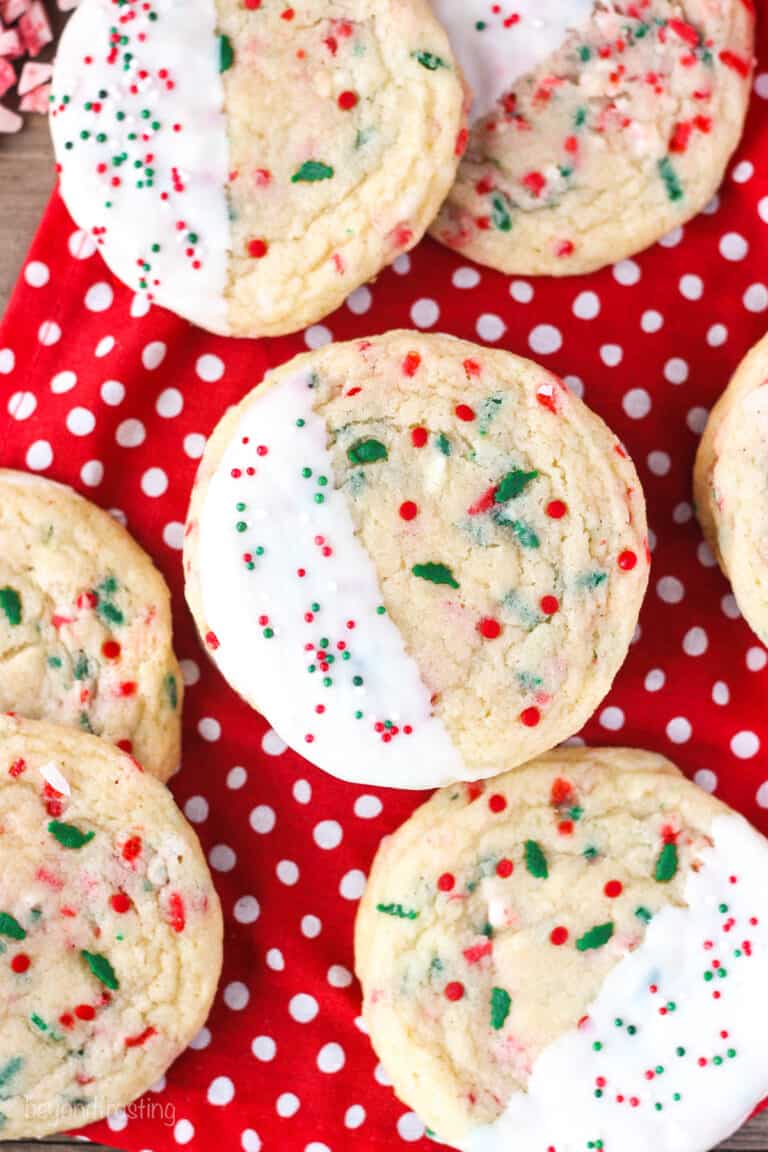 Peppermint Crunch Sugar Cookies | Beyond Frosting