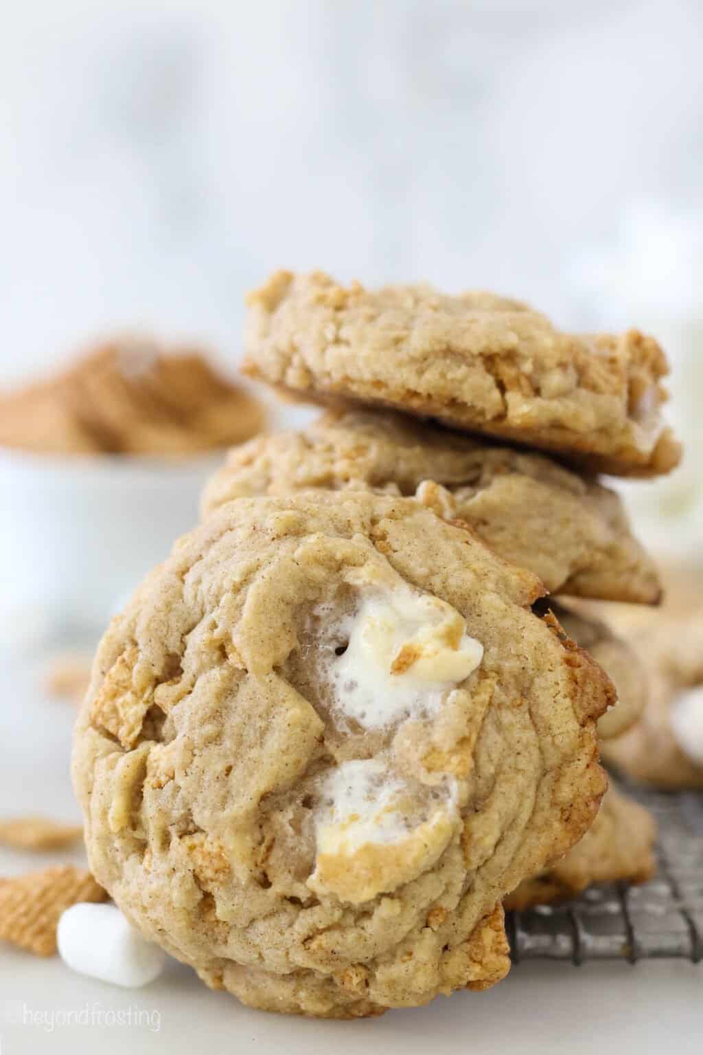Cinnamon Toast Crunch Marshmallow Cookies Beyond Frosting