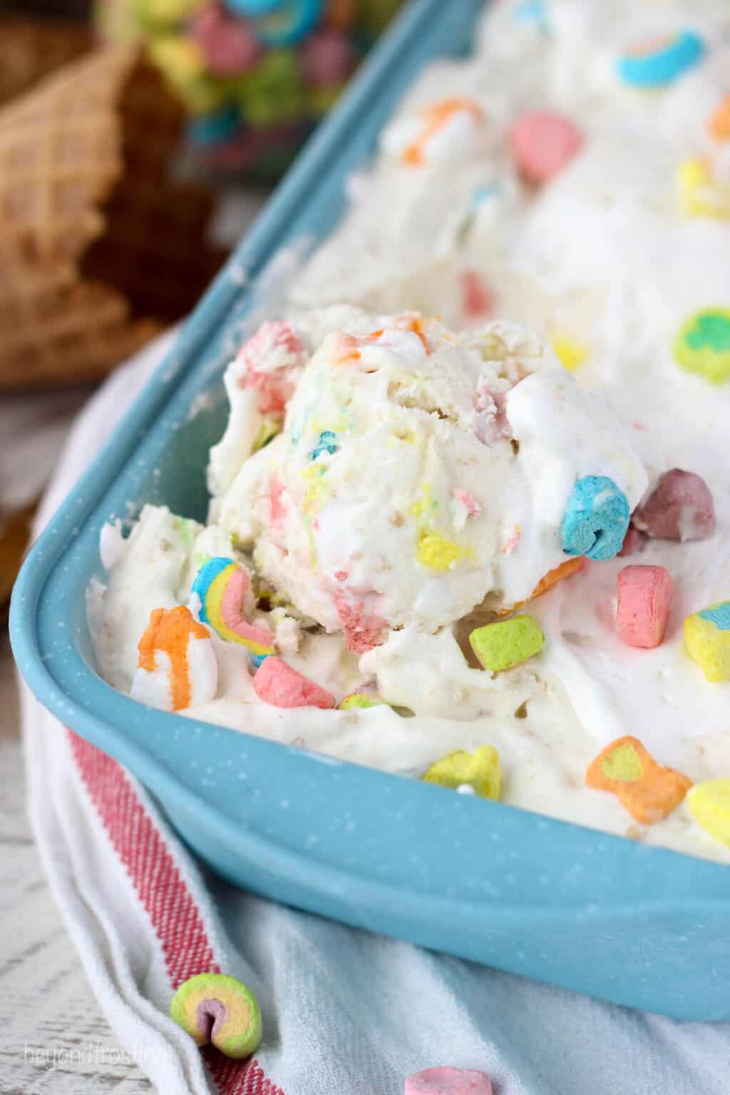 Lucky Charms Marshmallow Ice Cream Recipe | Cereal Milk Ice Cream