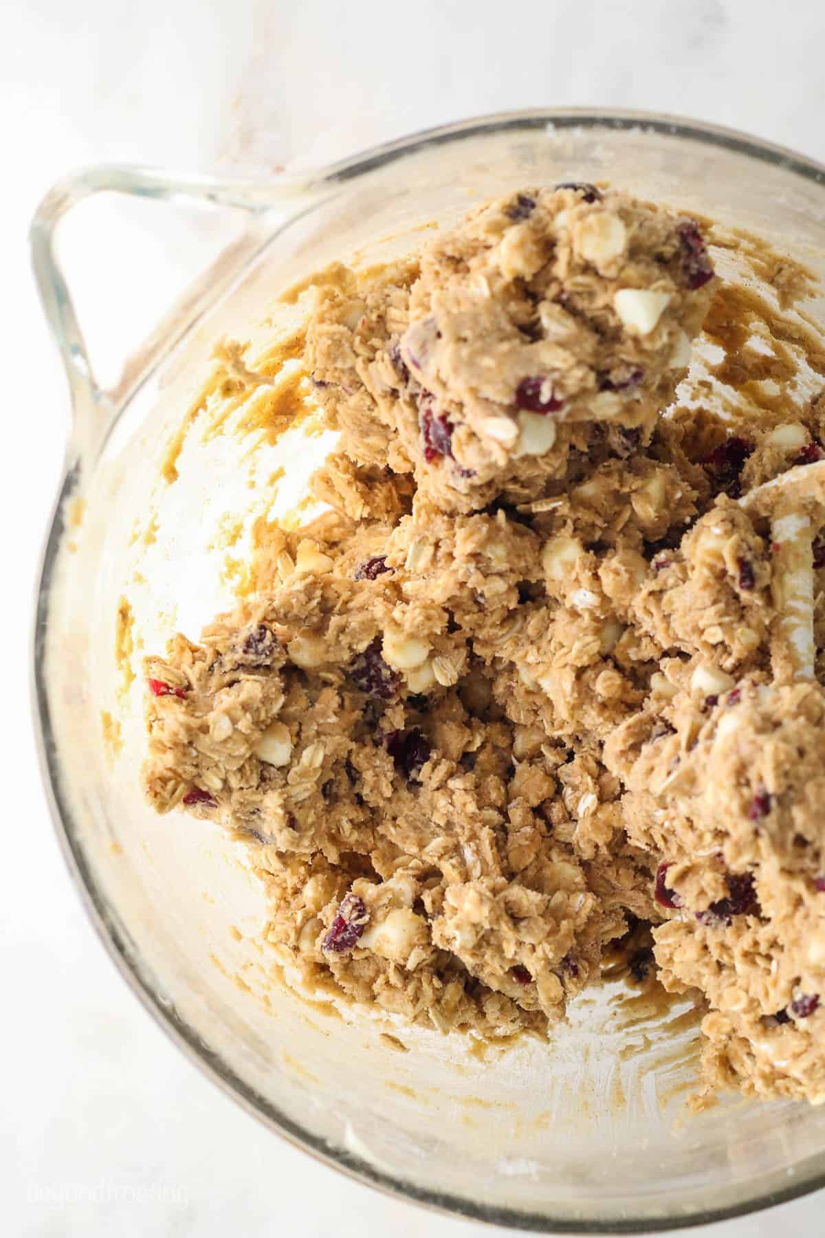 Soft &amp; Chewy Oatmeal Cranberry Cookies l Beyond Frosting