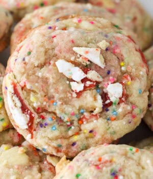 closeup of a pile of pop tart cookies
