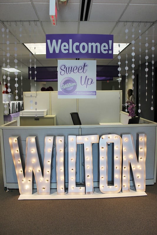 Wilton Cakes welcome sign