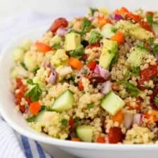 Easy Cold Quinoa Vegetable Salad | Beyond Frosting