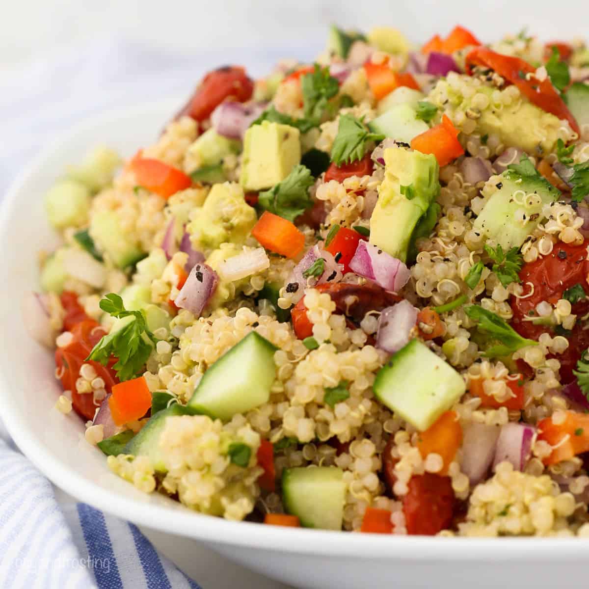 Easy & Healthy Quinoa Vegetable Salad