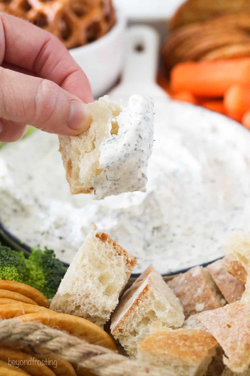 Easy Dill Dip l Beyond Frosting