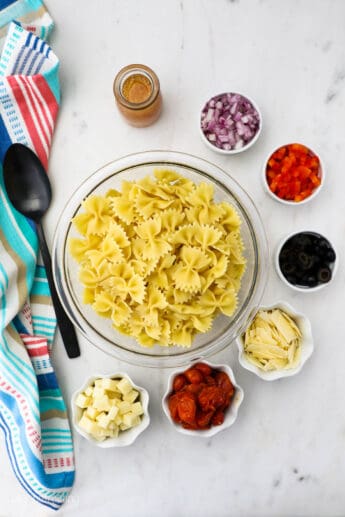 Easy Pasta Salad with Italian Dressing | Beyond Frosting