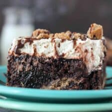 Chocolate Chip Cookie Poke Cake-image