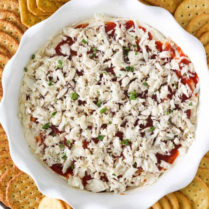 Easy Cold Crab Dip Recipe l Beyond Frosting