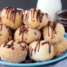 Cookie Dough Stuffed Donut Holes-image