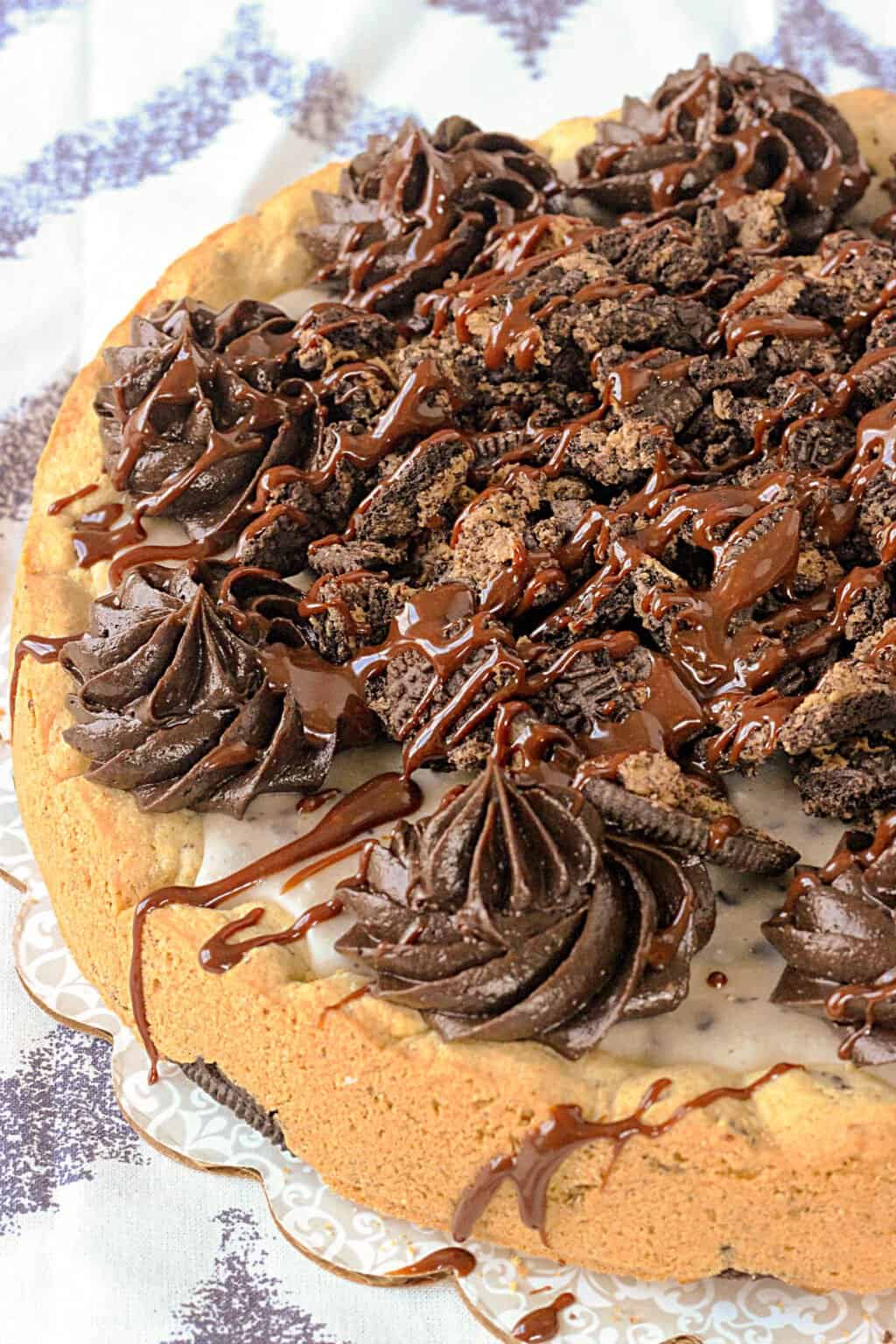 Soft Cookies and Cream Cookie Cake Recipe Beyond Frosting