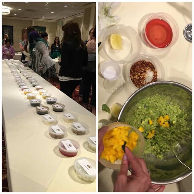 Collage of ingredients for the Guac-Off competition