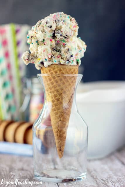 No-churn Cake Batter Cookie Dough Ice Cream 