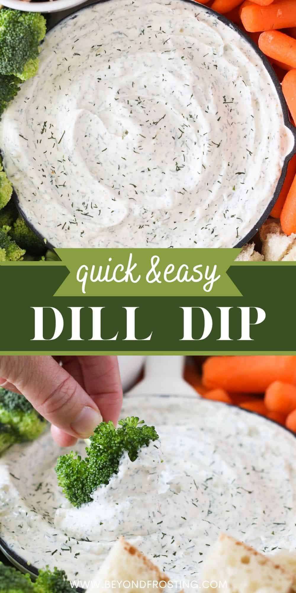 Easy Dill Dip l Beyond Frosting