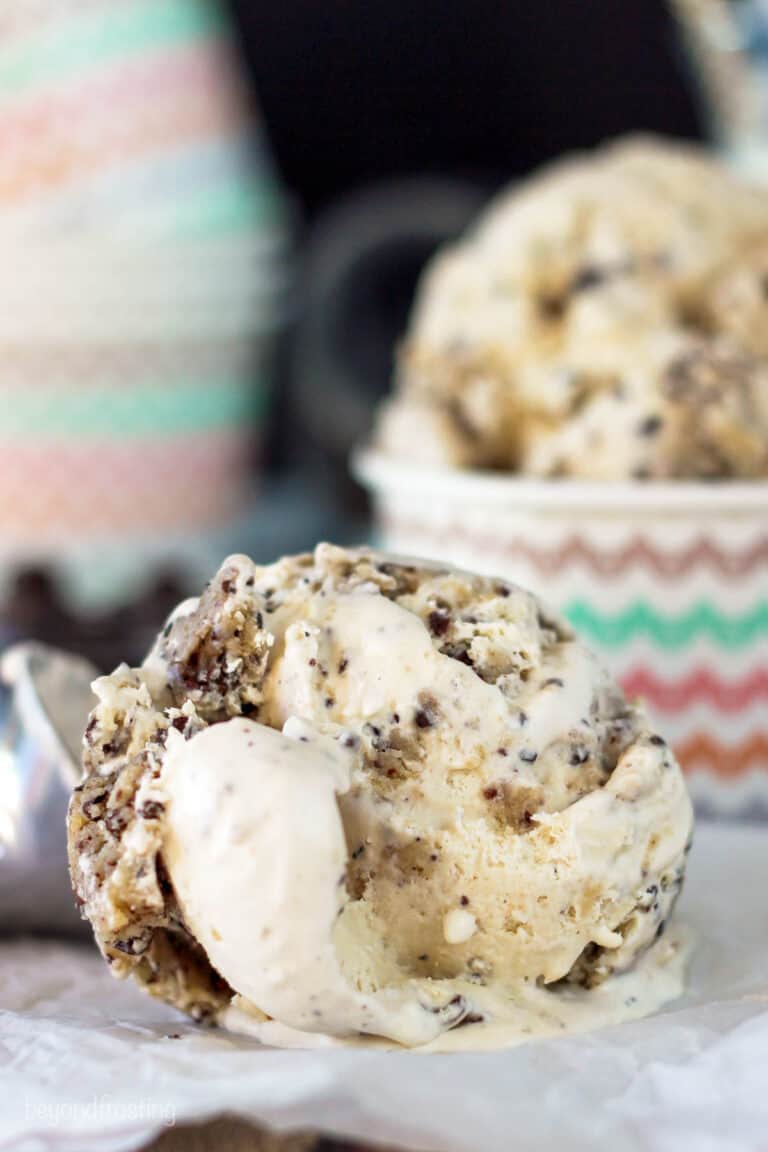 Easy Espresso Coffee Cookie Dough Ice Cream Recipe | Beyond Frosting