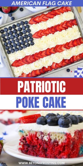 PINTEREST IMAGE FOR PATRIOTIC FLAG CAKE WITH TEXT