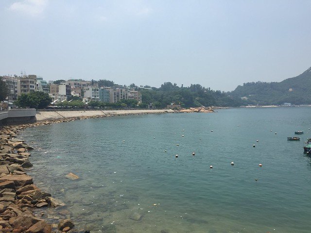Waterfront shoreline on Hong Kong island