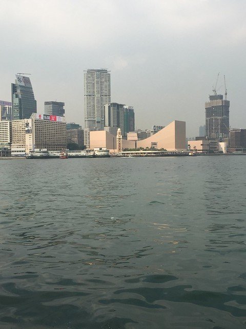 Hong Kong skyline with water in front