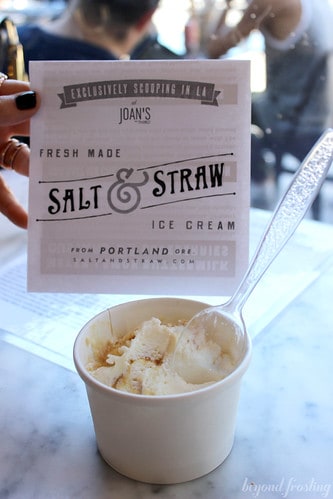 Salt & Straw ice cream in a paper cup