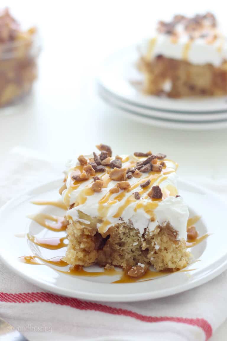 Caramel Apple Poke Cake | Beyond Frosting